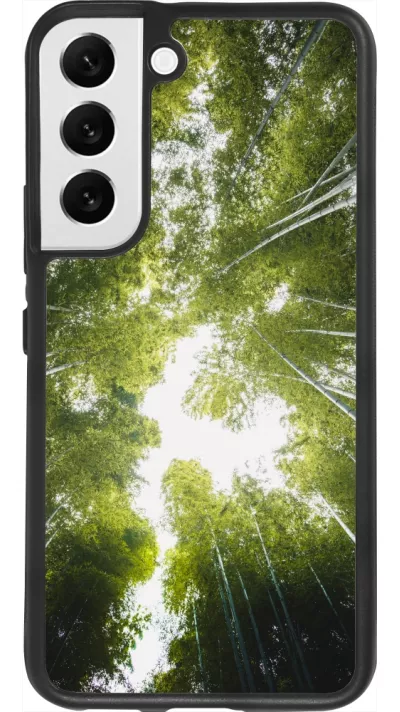 Samsung Galaxy S22 Case Hülle - Silikon schwarz Spring 23 forest blue sky
