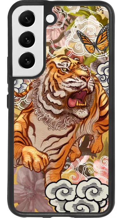 Samsung Galaxy S22 Case Hülle - Silikon schwarz Spring 23 japanese tiger