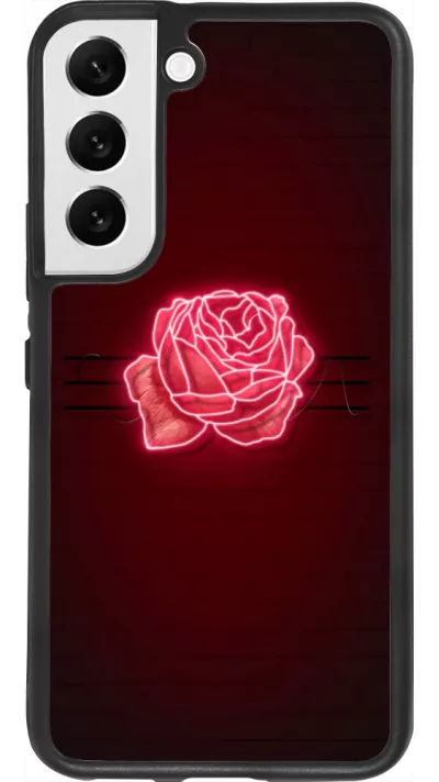 Samsung Galaxy S22 Case Hülle - Silikon schwarz Spring 23 neon rose