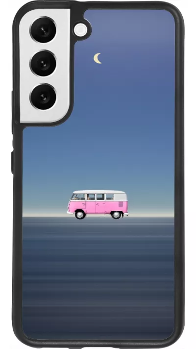 Samsung Galaxy S22 Case Hülle - Silikon schwarz Spring 23 pink bus