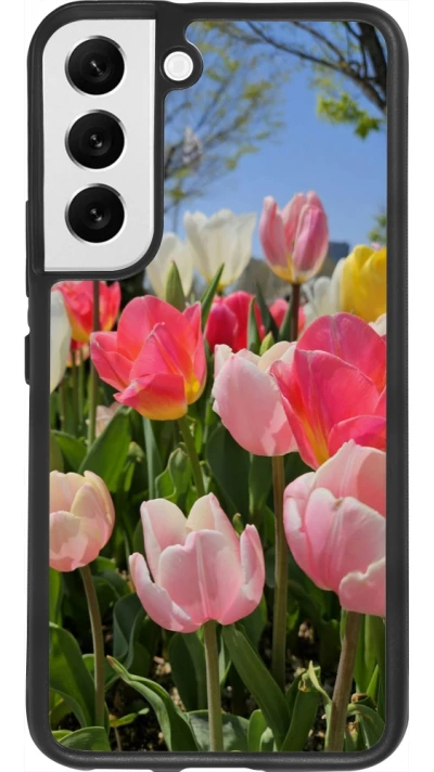 Samsung Galaxy S22 Case Hülle - Silikon schwarz Tulips Spring 2026