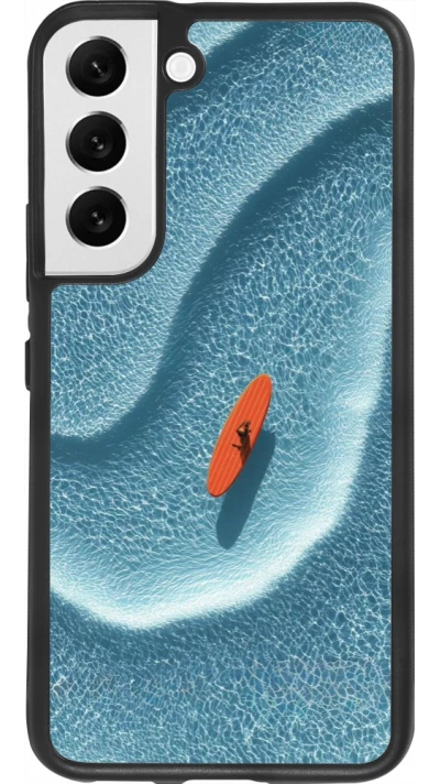 Samsung Galaxy S22 Case Hülle - Silikon schwarz Orange surf Summer 2026