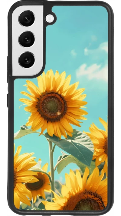 Samsung Galaxy S22 Case Hülle - Silikon schwarz Sunflowers Summer 2026