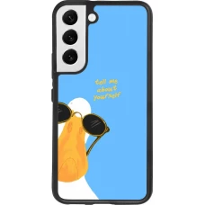 Coque Samsung Galaxy S22 - Silicone rigide noir Tell me about yourself Summer 2026