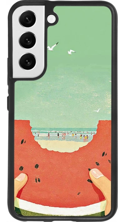 Samsung Galaxy S22 Case Hülle - Silikon schwarz Views through a watermelon Summer 2026