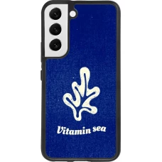 Coque Samsung Galaxy S22 - Silicone rigide noir Vitamin sea Summer 2026