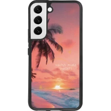 Samsung Galaxy S22 Case Hülle - Silikon schwarz Watch more sunsets Summer 2026