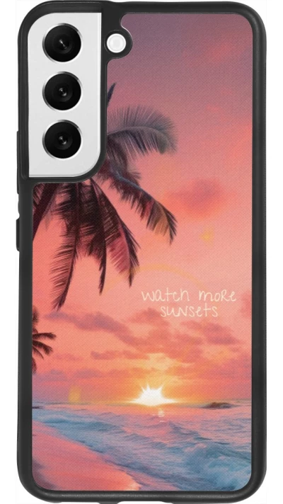 Samsung Galaxy S22 Case Hülle - Silikon schwarz Watch more sunsets Summer 2026