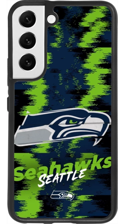 Samsung Galaxy S22 Case Hülle - Silikon schwarz Super Bowl 26 Seattle 2