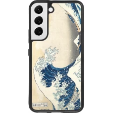 Samsung Galaxy S22 Case Hülle - Silikon schwarz Kunstbild - Die große Welle vor Kanagawa - Hokusai