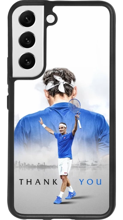 Samsung Galaxy S22 Case Hülle - Silikon schwarz Thank you Roger