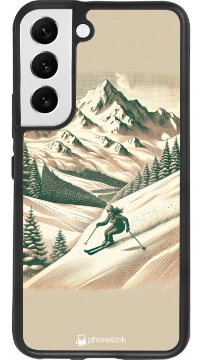 Samsung Galaxy S22 Case Hülle - Silikon schwarz Vintage Skiberg