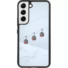 Samsung Galaxy S22 Case Hülle - Silikon schwarz Winter 22 ski lift
