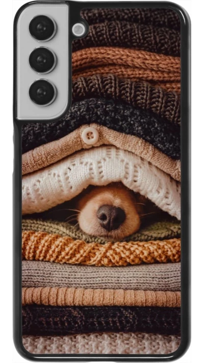 Coque Samsung Galaxy S22+ - Autumn 26 Dog under the covers