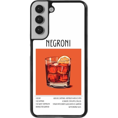 Samsung Galaxy S22+ Case Hülle - Cocktail Rezept Negroni