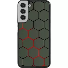 Coque Samsung Galaxy S22+ - Geometric Line red