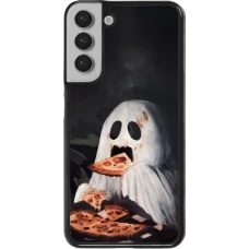Coque Samsung Galaxy S22+ - Halloween 2026 Ghost eating pizza