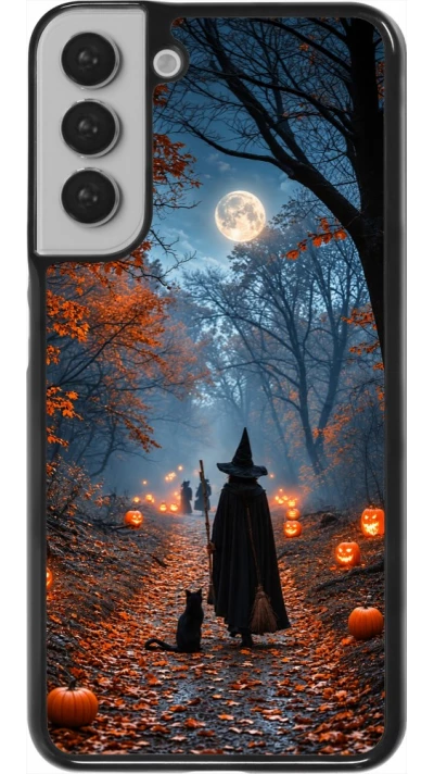 Coque Samsung Galaxy S22+ - Halloween 2026 Witch with a cat