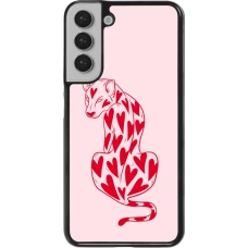 Coque Samsung Galaxy S22+ - Leopard with hearts 2026