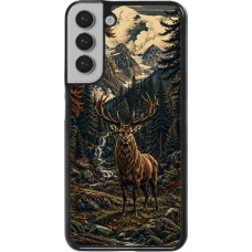 Coque Samsung Galaxy S22+ - Linocut Cerf