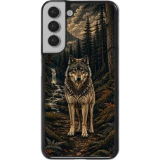 Coque Samsung Galaxy S22+ - Linocut Loup
