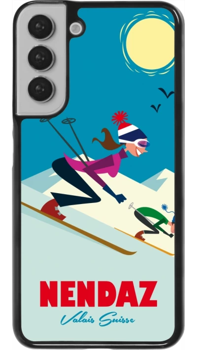Samsung Galaxy S22+ Case Hülle - Nendaz Ski Downhill