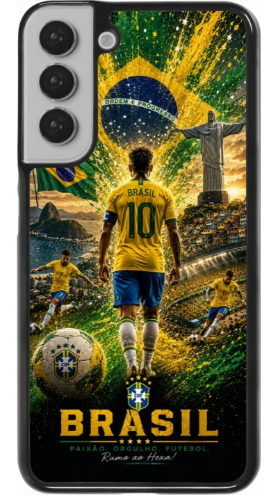 Coque Samsung Galaxy S22+ - Football Brésil splash 2026