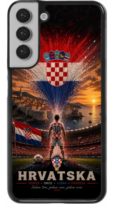 Coque Samsung Galaxy S22+ - Football Croatie splash 2026