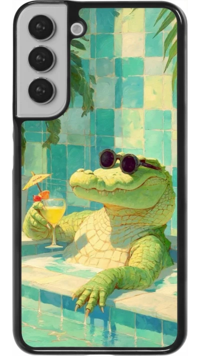 Coque Samsung Galaxy S22+ - Crocodile in the swimming pool Summer 2026