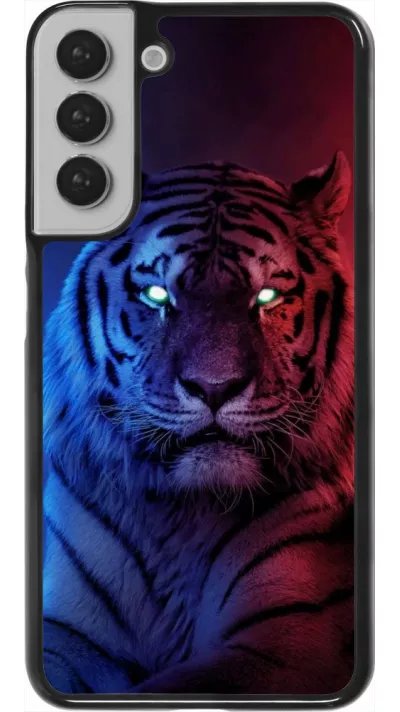 Coque Samsung Galaxy S22+ - Tiger Blue Red