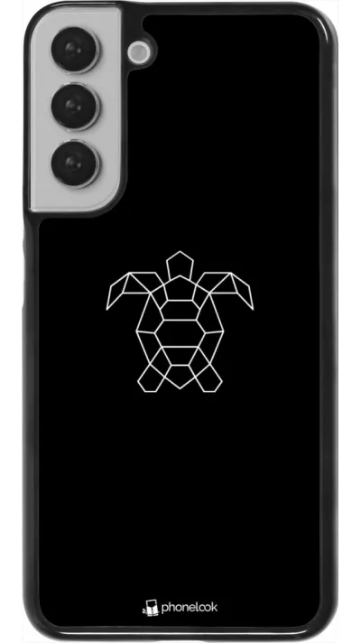 Coque Samsung Galaxy S22+ - Turtles lines on black