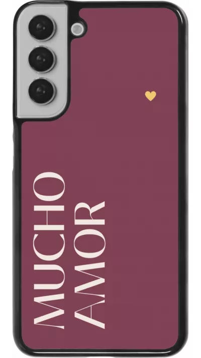 Samsung Galaxy S22+ Case Hülle - Valentine 2024 mucho amor rosado