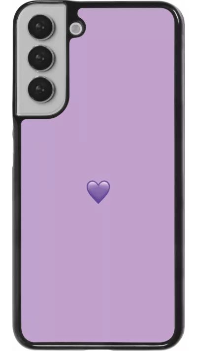 Samsung Galaxy S22+ Case Hülle - Valentine 2023 purpule single heart