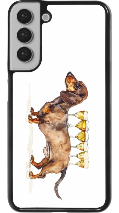 Samsung Galaxy S22+ Case Hülle - Wine Teckel