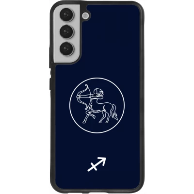 Coque Samsung Galaxy S22+ - Silicone rigide noir Astrologie Sagittaire