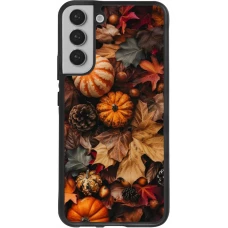 Coque Samsung Galaxy S22+ - Silicone rigide noir Autumn 25 Pumpkin