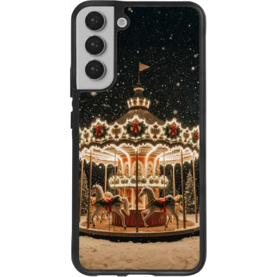 Samsung Galaxy S22+ Case Hülle - Silikon schwarz Christmas 25 Carousel