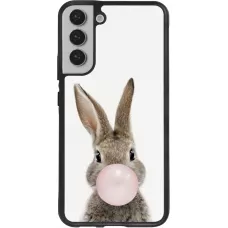 Coque Samsung Galaxy S22+ - Silicone rigide noir Easter 2023 bubble gum bunny