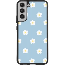 Coque Samsung Galaxy S22+ - Silicone rigide noir Easter 2024 daisy flower