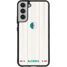 Coque Samsung Galaxy S22+ - Silicone rigide noir Maillot de football Algérie 2026 personnalisable