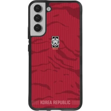 Coque Samsung Galaxy S22+ - Silicone rigide noir Maillot de football Corée du Sud 2026 personnalisable