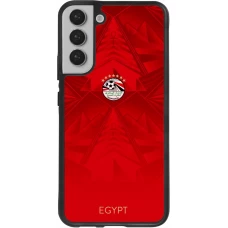 Coque Samsung Galaxy S22+ - Silicone rigide noir Maillot de football Égypte 2026 personnalisable