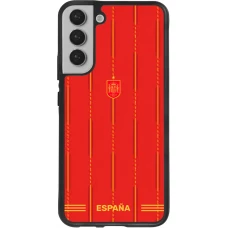 Coque Samsung Galaxy S22+ - Silicone rigide noir Maillot de football Espagne 2026 personnalisable
