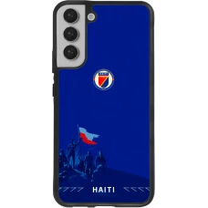 Coque Samsung Galaxy S22+ - Silicone rigide noir Maillot de football Haiti 2026 personnalisable
