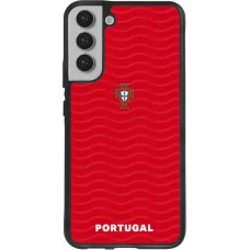 Coque Samsung Galaxy S22+ - Silicone rigide noir Maillot de football Portugal 2026 personnalisable