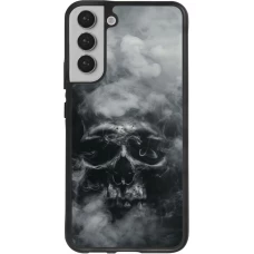 Coque Samsung Galaxy S22+ - Silicone rigide noir Halloween 2024 smoky skull