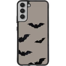Coque Samsung Galaxy S22+ - Silicone rigide noir Halloween 2026 Bats