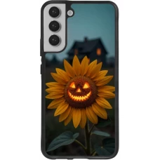 Coque Samsung Galaxy S22+ - Silicone rigide noir Halloween 2026 Evil Sunflower