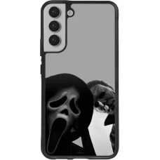 Coque Samsung Galaxy S22+ - Silicone rigide noir Halloween 2026 Scream and Michael Myers