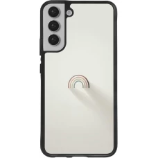 Samsung Galaxy S22+ Case Hülle - Silikon schwarz Mini Regenbogen Minimal